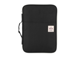 Carpeta De Documentos A4 Organizador De Portafolio Carpeta Con Cremallera Para Computadora Y Cuaderno Negro