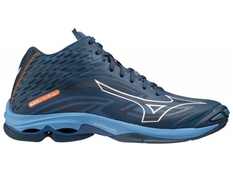 Zapatillas de Hombre MIZUNO Mizuno Wave Lightning Azul marino para Voleibol (Tam: 45)