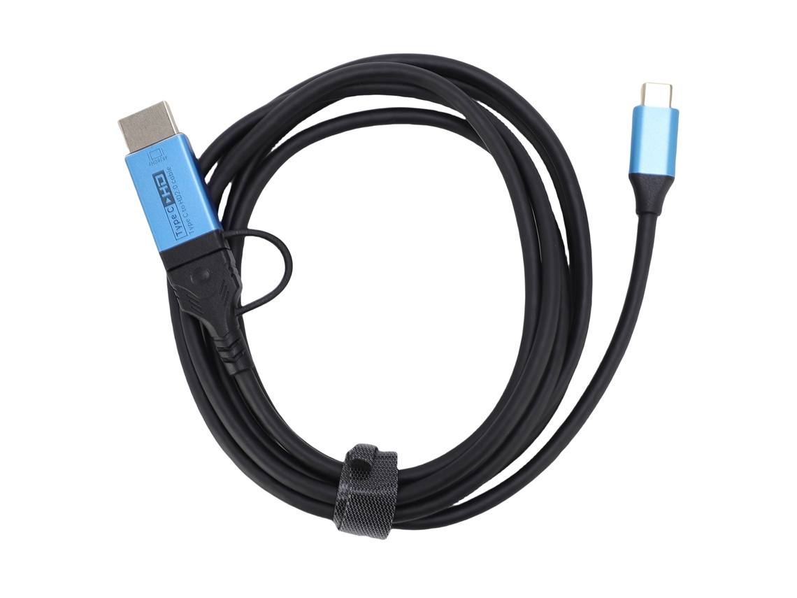 Cable Usb C A Hdmi 2 En 1 4k 60hz Con Carga Rápida Pd De 100w 1.89m