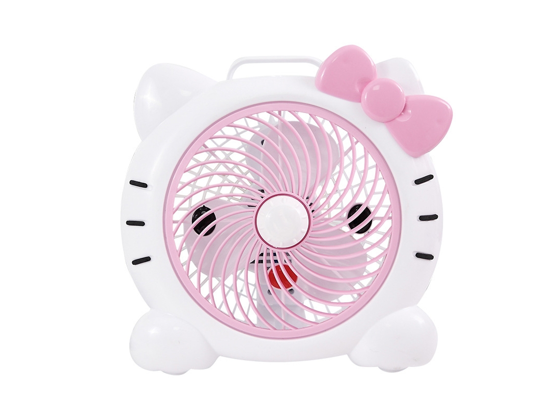 Mini ventilador eléctrico de dibujos animados para escritorio y dormitorio - Worten
