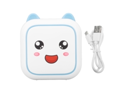 Impresora Térmica Portátil Sin Tinta Con Bluetooth, Batería De 800 Mah, Recargable, Mini, Azul.