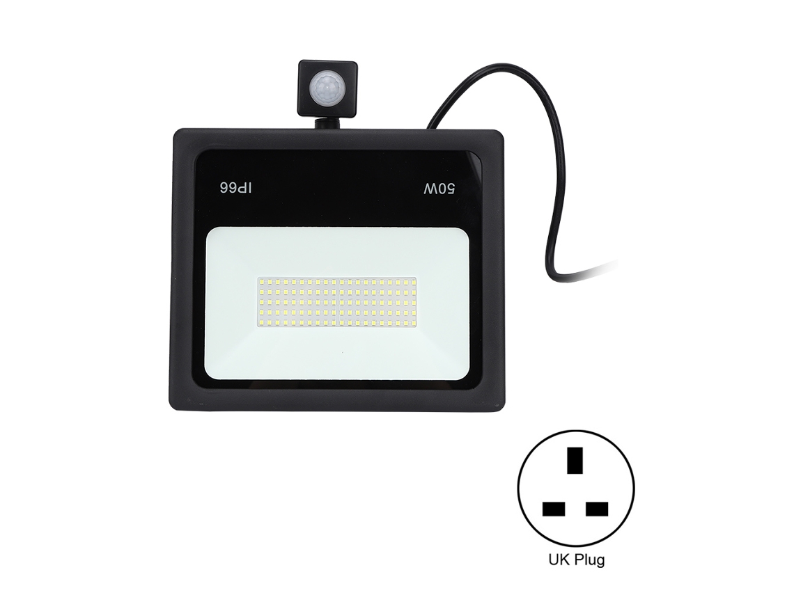 Rebe-foco De Inducción Led Delgado 50w Para Patio Y Pasillo, 3000k Luz Blanca Cálida