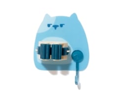 Fregona de pared multifuncional sin perforaciones, soporte para fregona sin costuras, hermosa caricatura azul claro