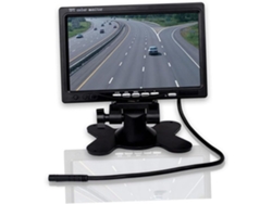 Monitor Para Espejo Retrovisor De Coche Con Entradas De Vídeo, Pantalla Lcd Tft De Alto Contraste, Soporte Y Mando A Distancia.