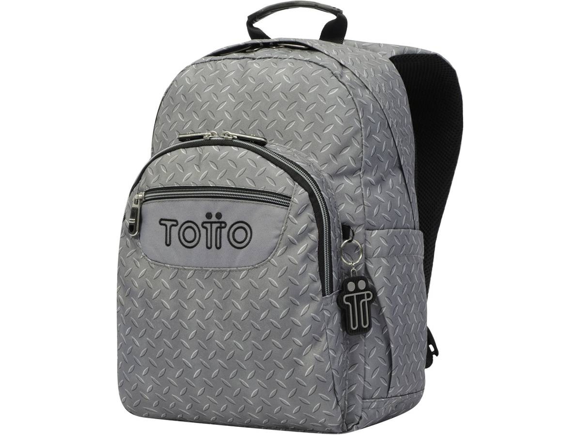Mochila TOTTO Gommas Gris Poli ster 29 x 39 x 14 cm Worten.es