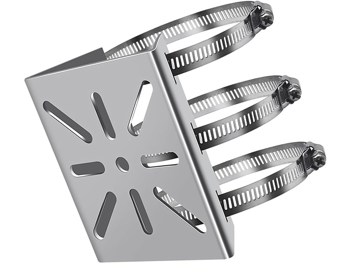 Soportes De Montaje De Postes Verticales Con Abrazaderas Ajustables,s A La Intemperie, Sistemas De Seguridad,