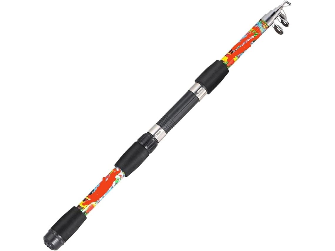 Caña De Pescar Ultraligera Telescópica Fibra Vidrio 1,8 M, Peso Del Señuelo 3 14 G, Resistente, Ligero