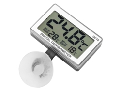 Termómetro Digital Lcd Impermeable Para Acuario Dc16 Con Alarma De Temperatura