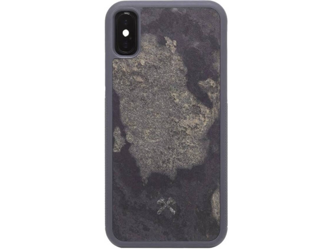 Funda iPhone XS Max WOODACESSORIES Stone Gris