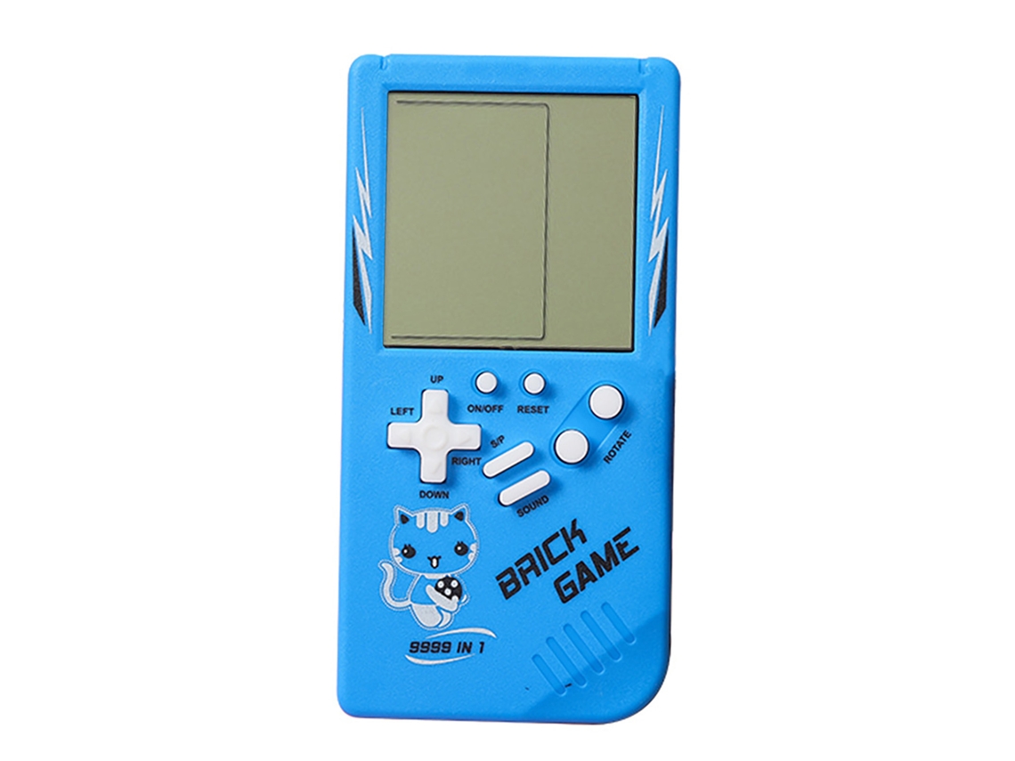 Consola De Juegos Retro Portátil Clásica De Pantalla Grande, Juguete Educativo Para Niños - Azul
