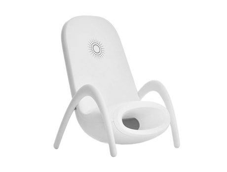 Cargador inalámbrico Protección múltiple Carga rápida Amplificación de sonido Diseño de silla impermeable Soporte de carga de teléfono para oficina...