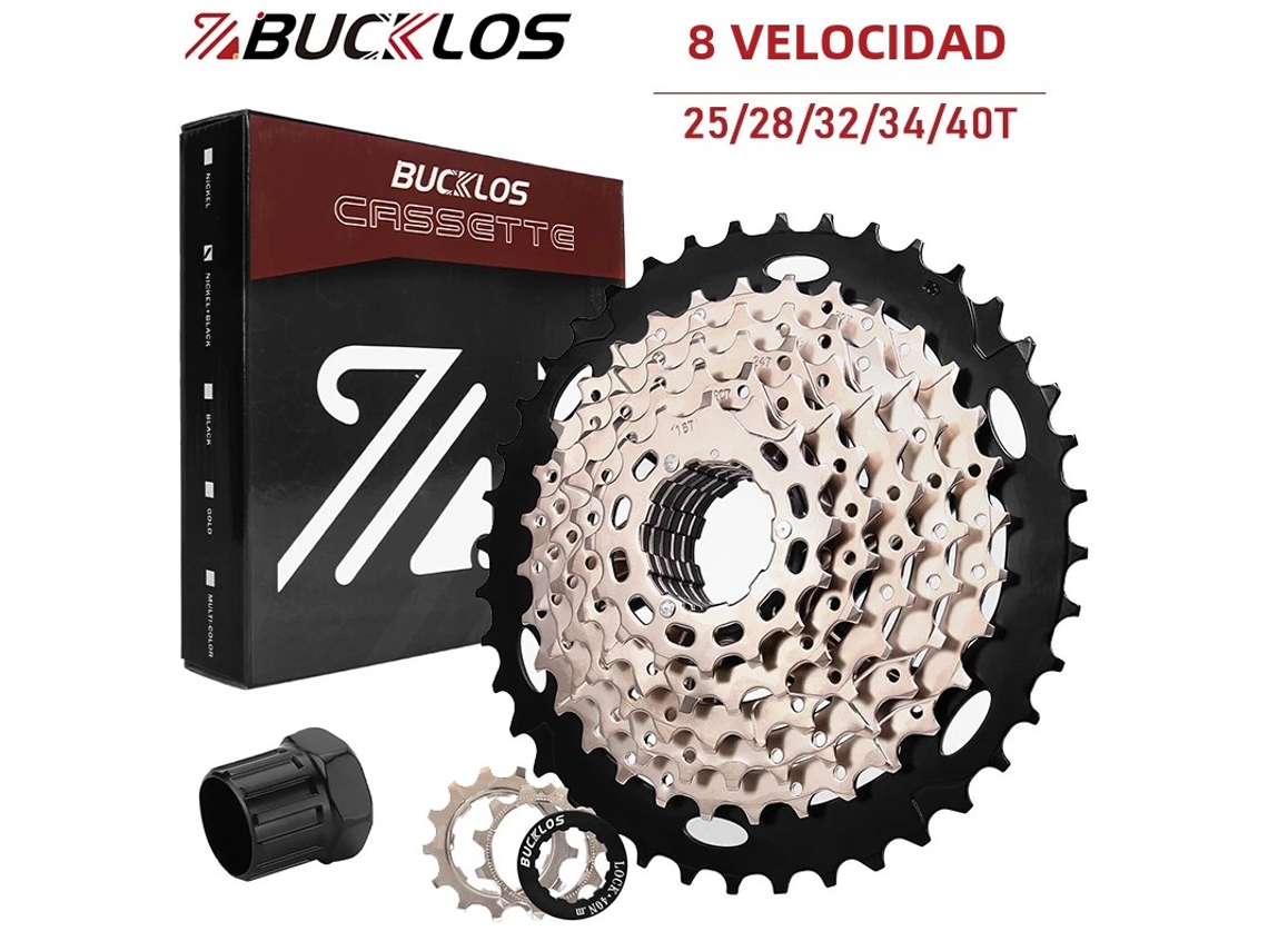 Cassette Bucklos MTB de 8 velocidades, 25 dientes y 40 dientes, rueda libre para bicicleta Hgvayotoy