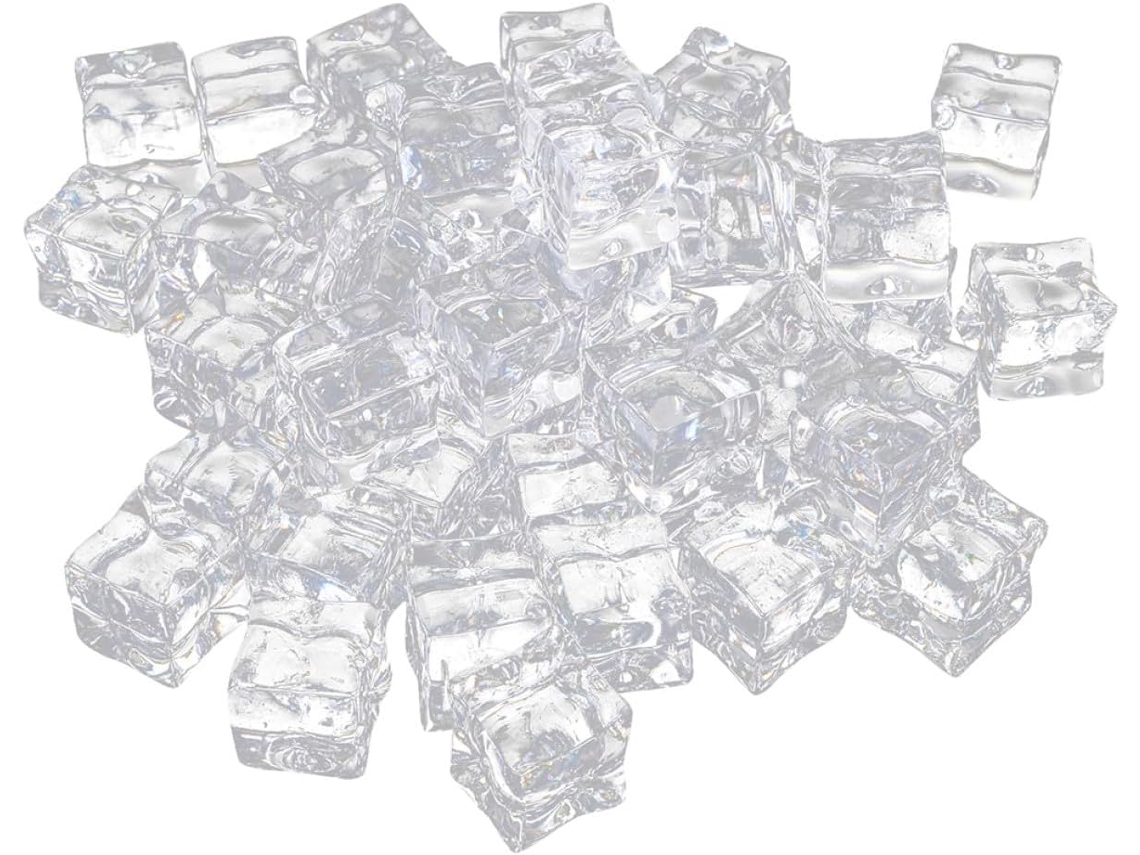 100 Cubitos De Hielo Decorativos De Cristal Acrílico Para Rellenar Jarrones.
