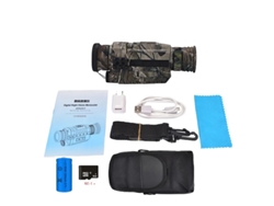 Monocular de visión nocturna, alcance total en oscuridad de 200 m, aumento óptico de 5x, camuflaje OEM WG535