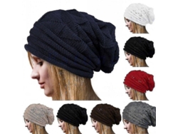 2026-gorro De Lana Tejido Unisex Baggy Para Invierno, Estilo Beanie Casual Outdoor Con Pompon De Pelo De Mapache