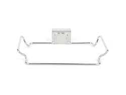 Soporte para bolsas de basura de una puerta, de acero inoxidable, para montar en la pared.