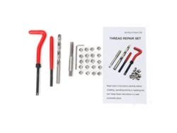 Kit De Reparación De Roscas Con 25 Piezas: Tornillos Helicoidales M6*1.0, Broca, Llave Hexagonal.