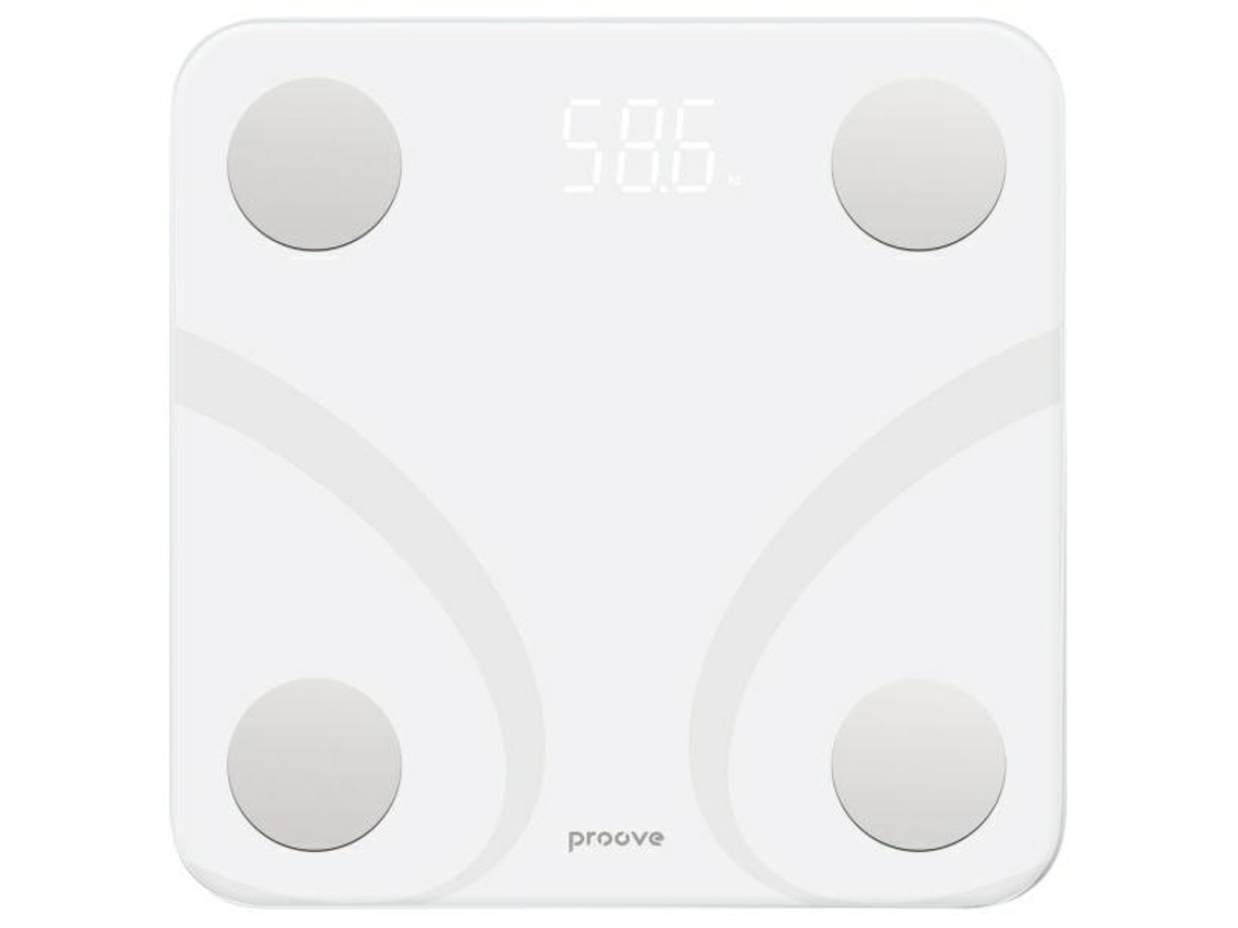 Báscula inteligente Proove para Android e iOS con Bluetooth y medición corporal inalámbrica