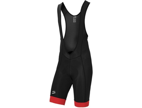 Bermuda para Hombre SPIUK SPORTLINE Culotte Pierna Anatomic Ic Negro Rojo (Talla: M)