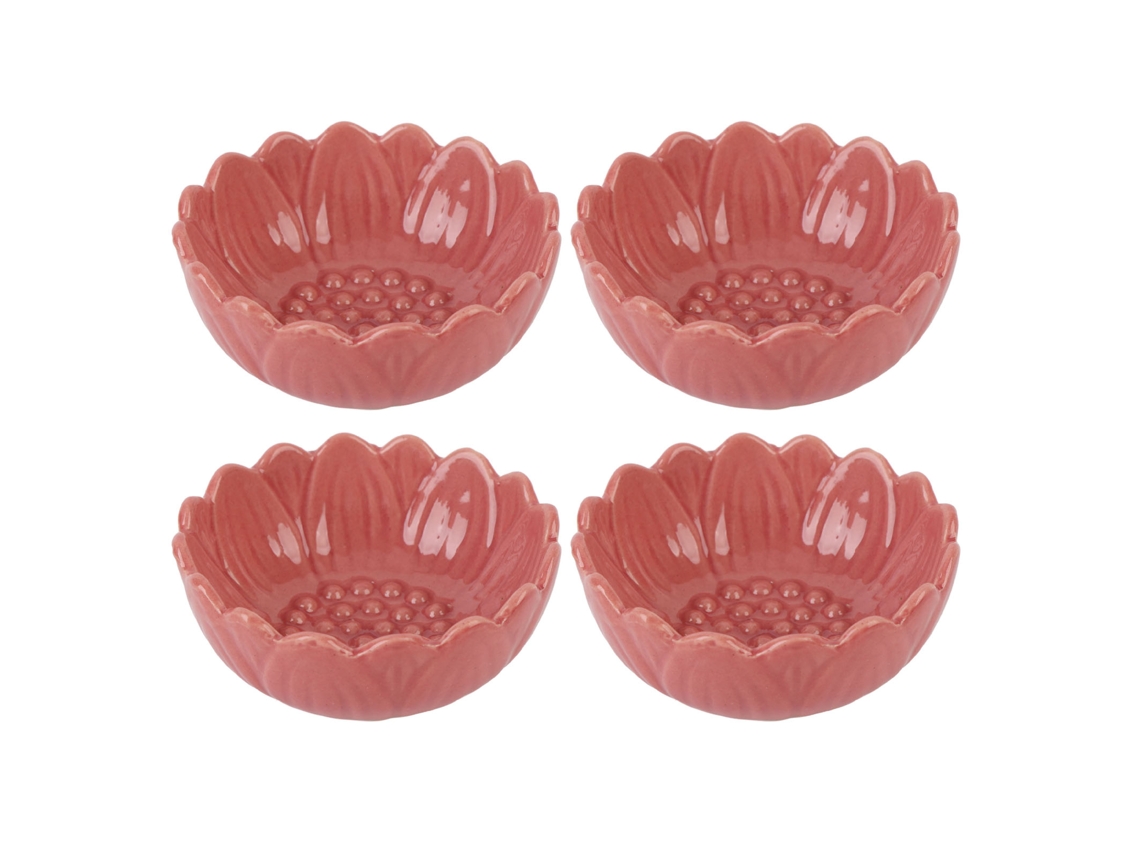 4 Piezas Difusor De Aceite De Cerámica Rosa Y Portavasos Para Velas Tealight