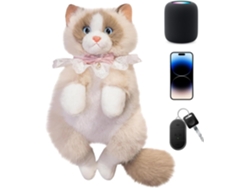 Mochila Genérica De Pelúcia Animal- Escolar Com Design De Gato De Fofo, Ideal Para Viagens, Praia, Creche,