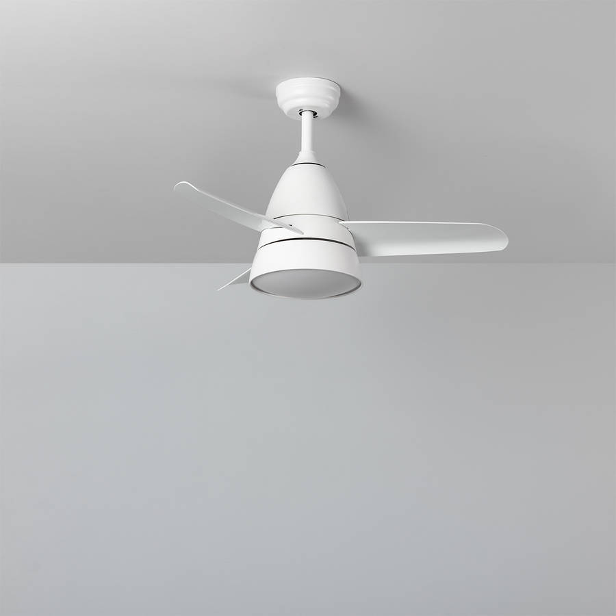 Ventilador de Techo Led PRISMICA Industrial Blanco (91 cm)