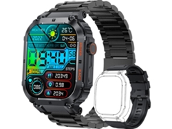 Smartwatch militar para hombre, con llamadas, HD 196, resistente, táctico, deportivo, para exteriores, con canales