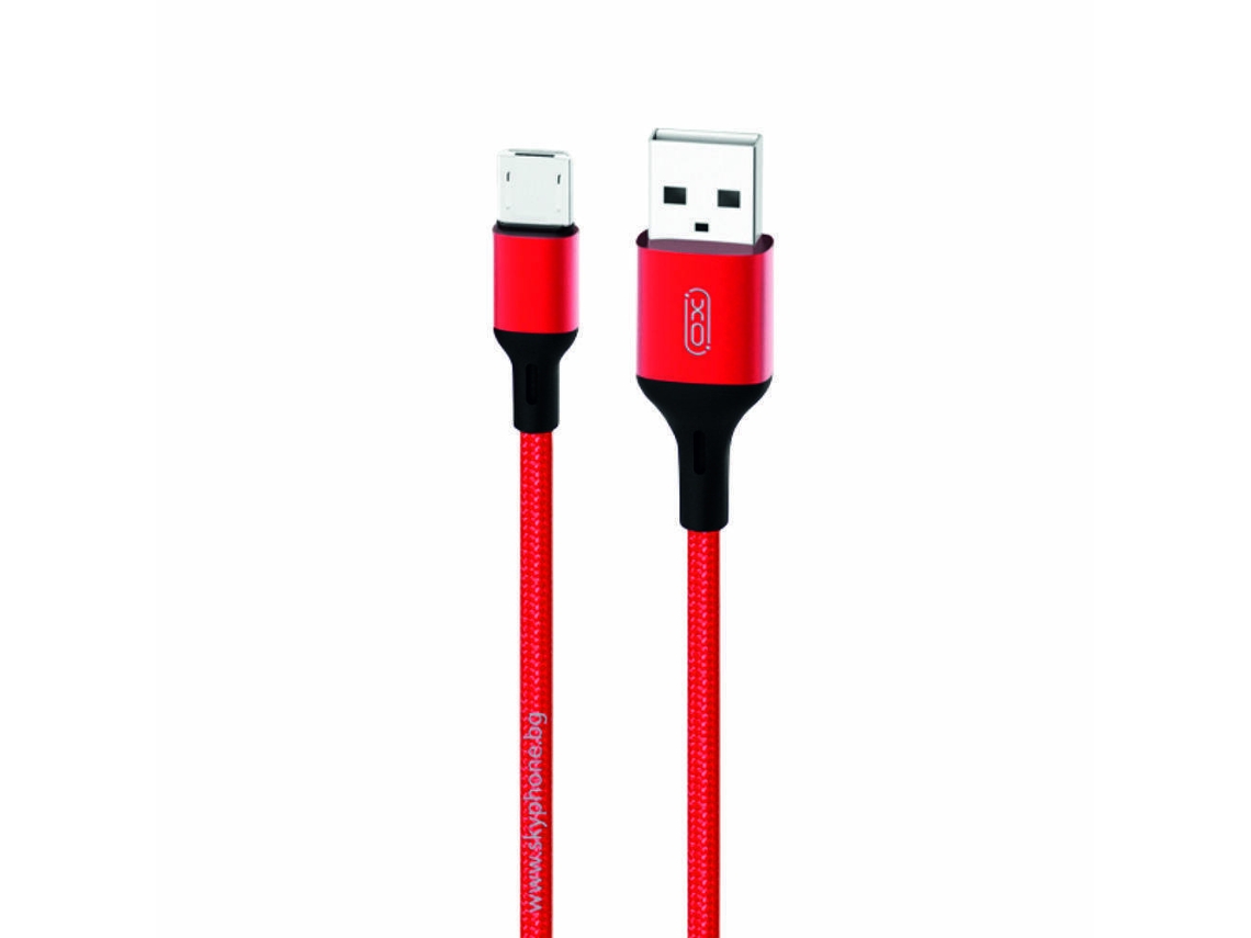 Cable USB-A 2.0 macho / Lightning macho 1 m rojo XO