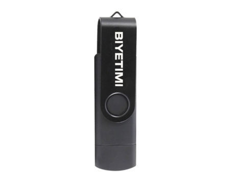 Pen USB SLOWMOOSE Alta Velocidad Personalizable Disco U para Smartphone (Negro - 128GB)
