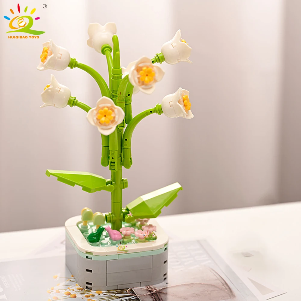 Moc Insectos, Flores, Bloques De Construcción, Macetas Y Bonsáis