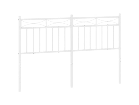 Cabecero de cama VIDAXL metal blanco (135 cm)