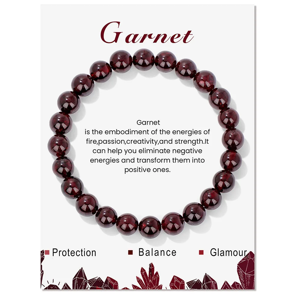 Pulsera De Hematita Magnética Natural (granate, 23 Cm), Joyería Para Meditación De Chakras.