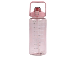 Botella De Agua Deportiva Motivacional De 2l Con Pajita De Plástico. Rosewell