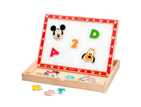 Juegos Margnetico WOOMAX Pizarra magnética de madera 2 en 1 Disney (Edad Mínima: 4 años)
