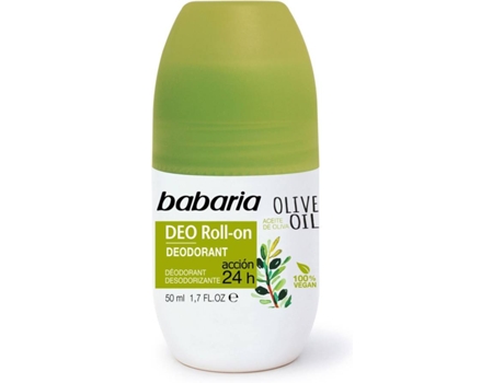 Desodorante BABARIA Aceite De Oliva Sensitive Roll On (50 ml)
