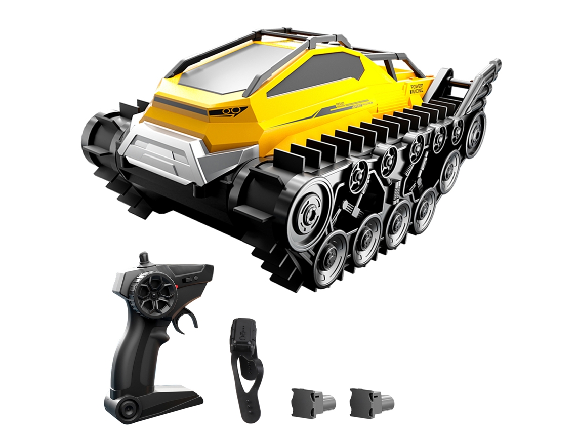 Coche Anfibio Teledirigido Estilo Tanque Para Niños Y Niñas: Todoterreno Y Acuático.