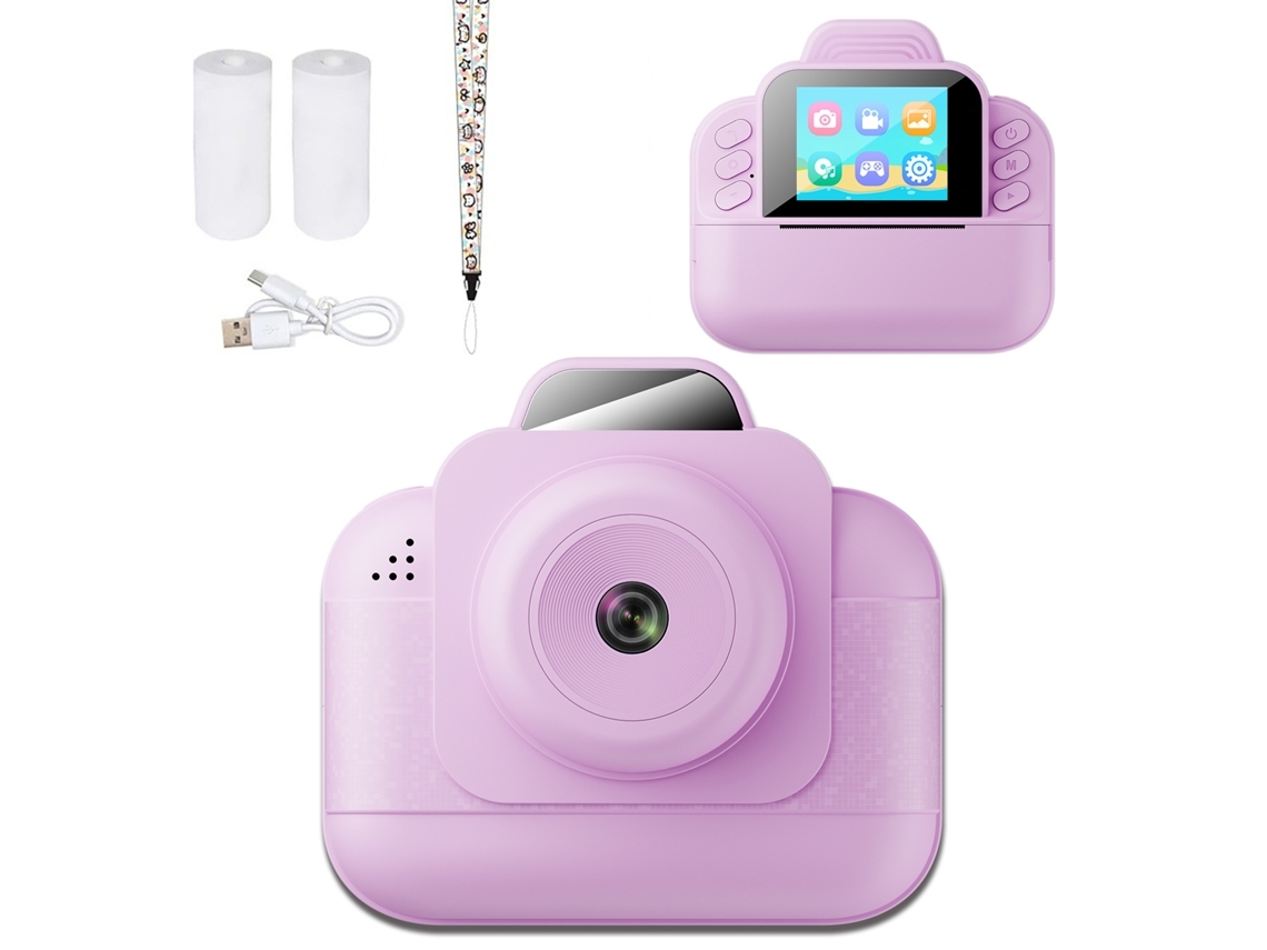 Cámara Digital Veanxin Cámaras De Impresión Instantánea, Cámaras Digitales, Filmadoras Hd Moradas