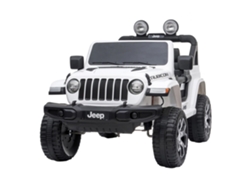 Jeep Wrangler Rubicon 4x4 Eléctrico 12V para niños a partir de los 3años licencia oficial 2 velocidades velocidad 3 - 8km/h luces LED y bocina