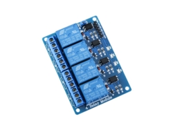 Módulo De Relé 4 Canales 5v Dc Con Optoacoplador Para Mega 2560 Raspberry Pi Stm32 Pic Avr