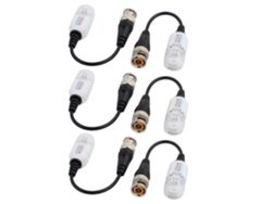 6 Unidades De Transceptores Balun De Vídeo Hd Pasivos Utp Trenzados Cvi Tvi Ahd, Color Blanco