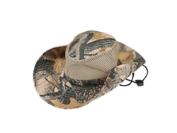 Danu26-gorra Boonie De Pesca Camuflaje Con Malla Y Patrón De Hojas Transpirable Color Caqui