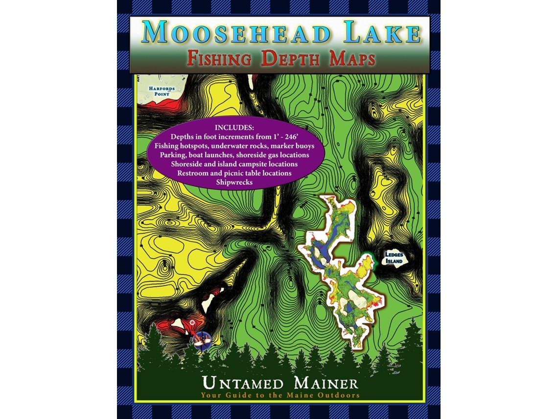 Libro Moosehead Lake Depth Maps de Angela Quintal-Snowman (Inglés)