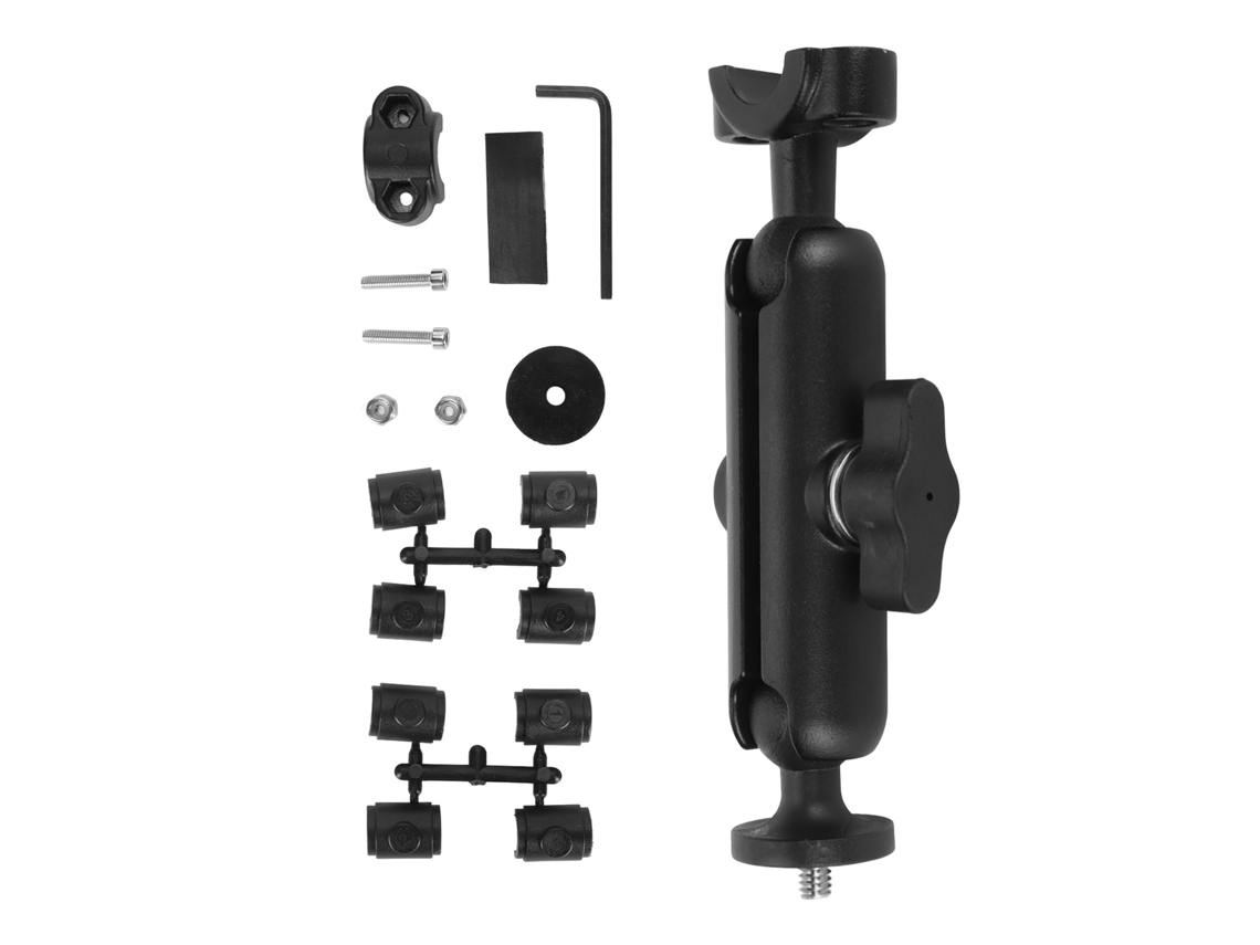 Soporte Para Cámara De Motocicleta Con Rótula Y Abrazadera Universal De 360° Para Dji Insta360 Action Bike