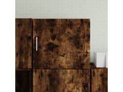 Armario De Pared Madera Ingeniería Roble Ahumado 45x42,5x40 Cm