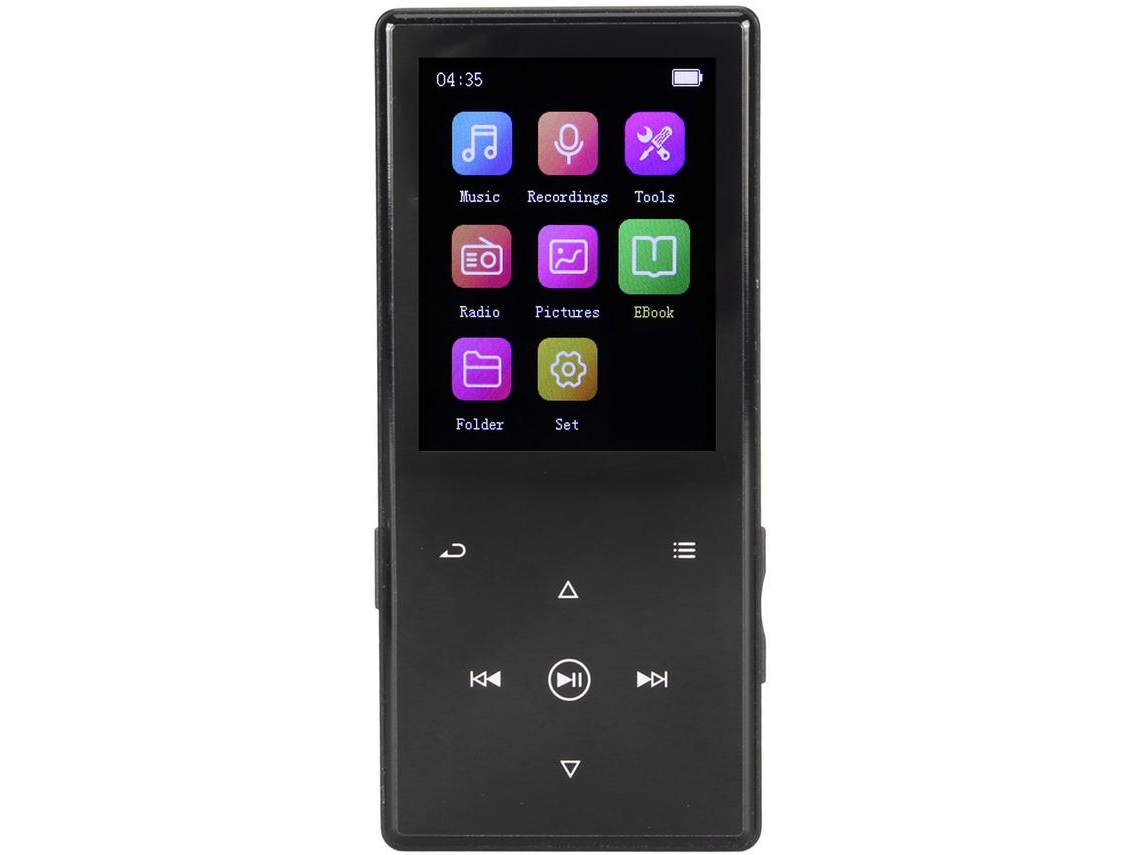 Reproductor MP3/MP4 Bluetooth YIZHOOD MP01 1.8Inch 16G (Negro)
