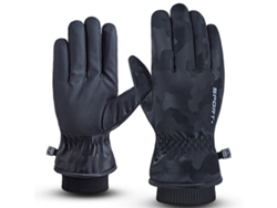 Guantes de invierno para hombre y mujer, cálidos, térmicos y resistentes al viento, para esquiar, conducir y correr en climas fríos.