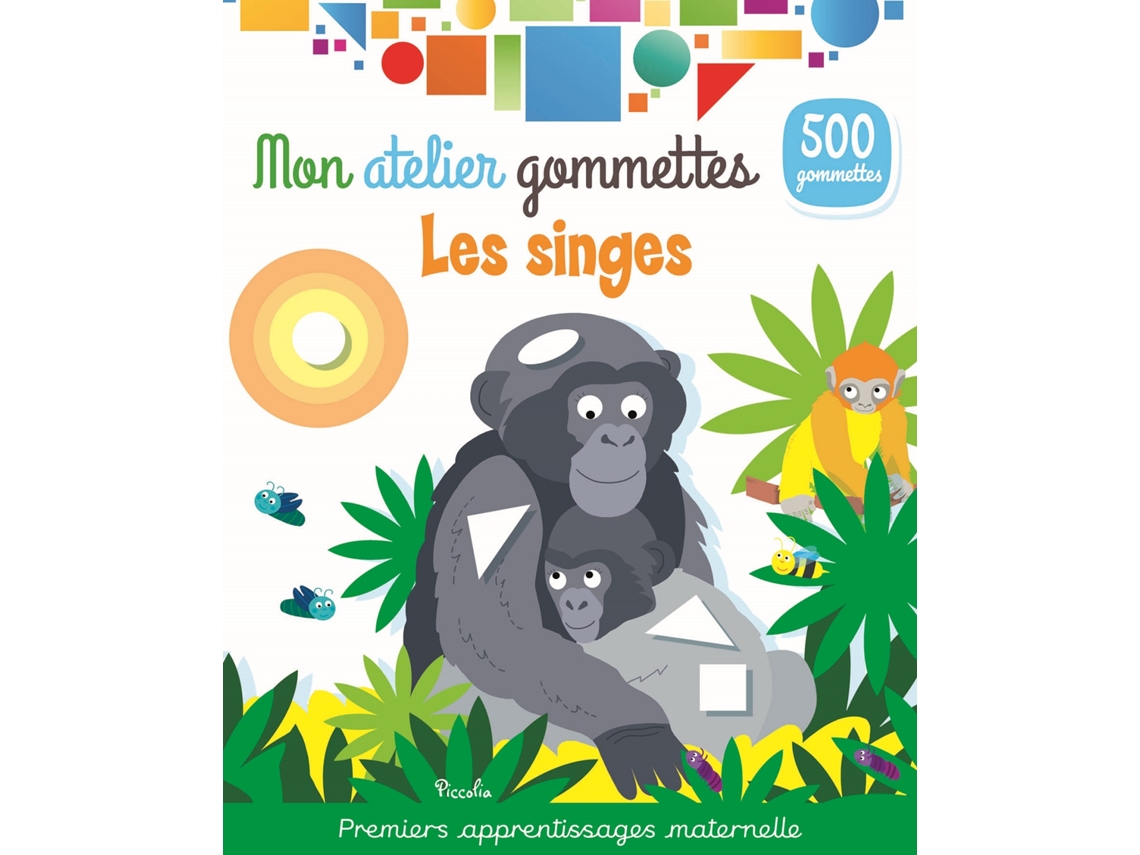 Colored Stickers Monkeys PICCOLIA (2 años)