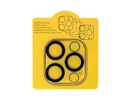 Protector de lente de cámara de vidrio templado cubierta completa práctica cubierta de lente de cámara para iPhone13mini/13/13 Pro/Pro Max-Negro pa...