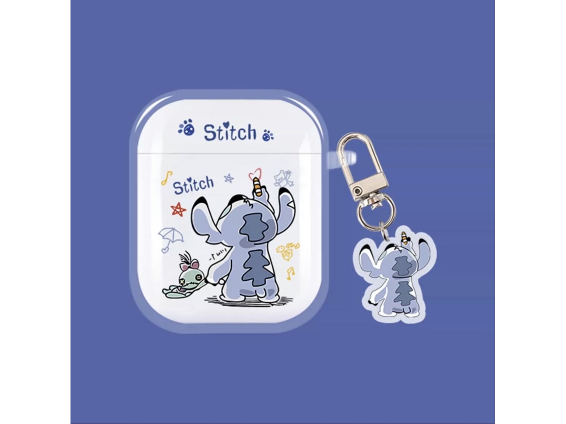 Cubierta Protectora De Funda De Auriculares Inalámbricos De Dibujos Animados Lindos Para Auriculares Ios Pro Perro Alienígena Azul