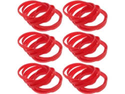 500 G De Gomas Elásticas Rojas Para Cuadernos Y Documentos Bancarios, Material De Oficina Reutilizable.